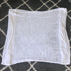 Lululemon White Infiniti Scarf